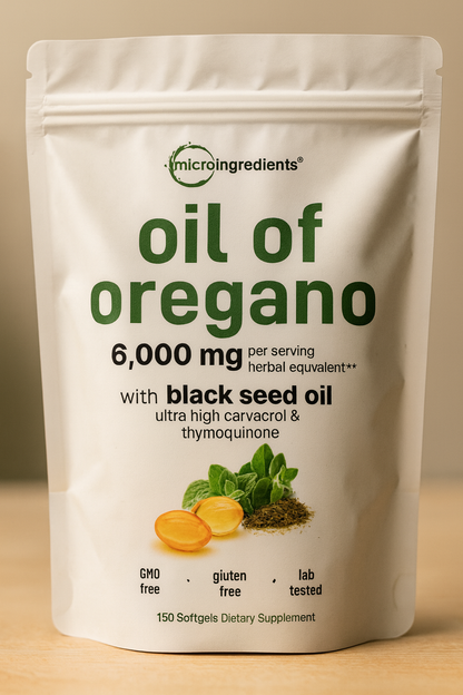 ACEITE DE OREGANO  CON SEMILLA NEGRA
