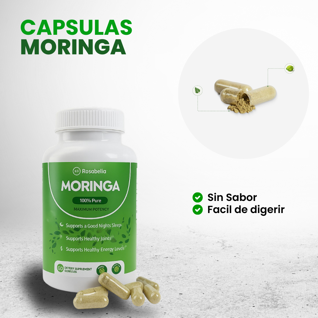 Moringa en Capsulas 100% Pura